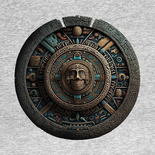 Aztec or Mayan Calendar Maya Men Women Kids by Kertz TheLegend